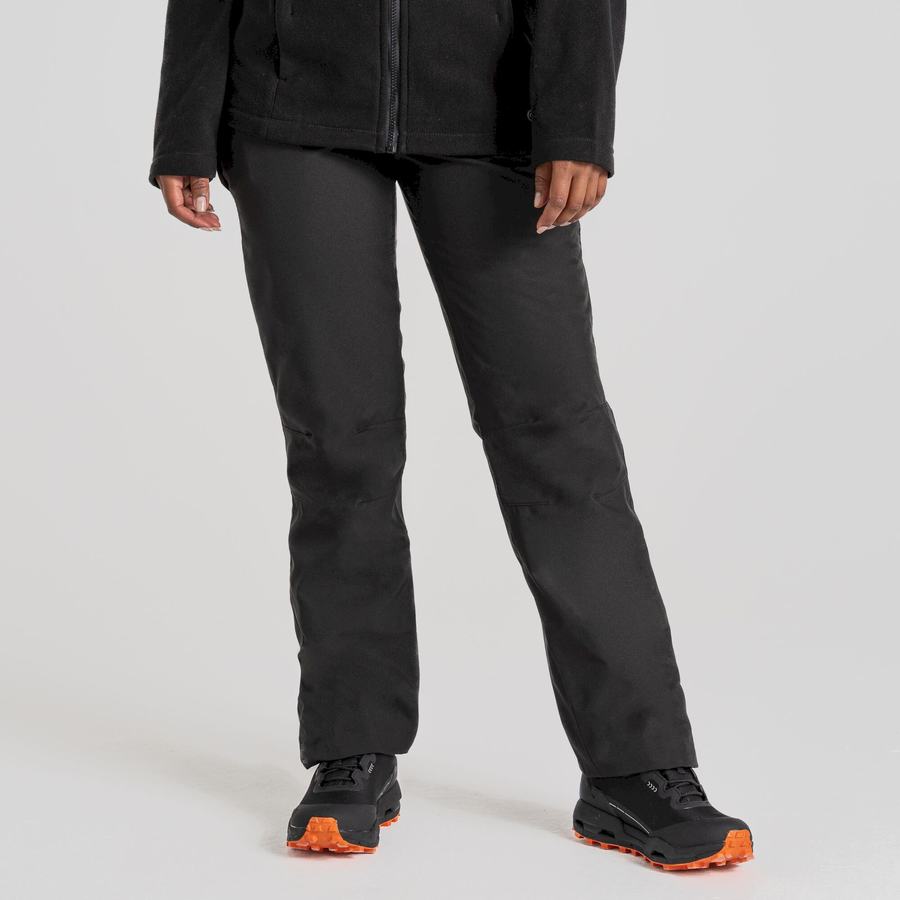 Black Craghoppers Aysgarth II Thermo Waterproof Women's Trousers | RUW259GJ