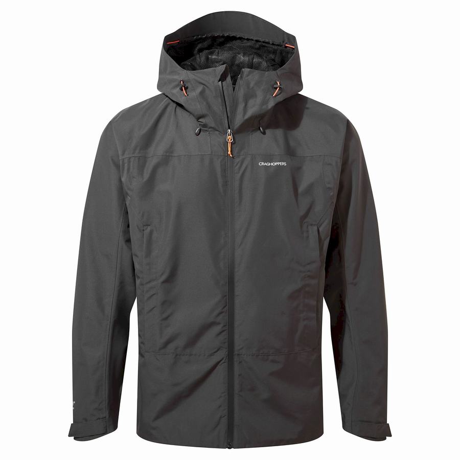 Black Craghoppers Creevey Men's Jackets | TXW1071AH