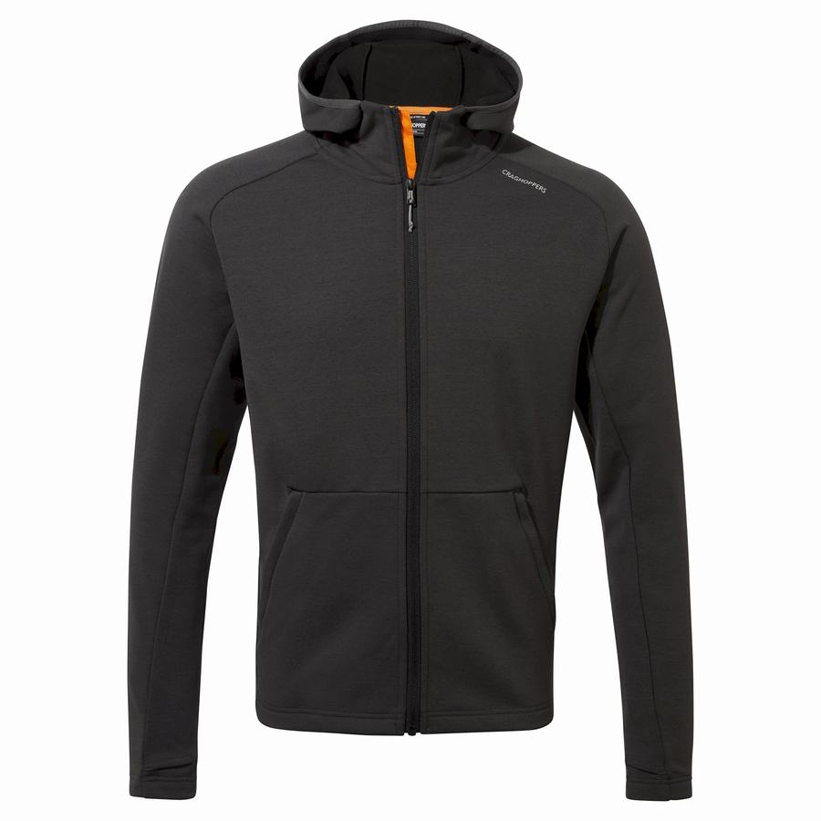 Black Craghoppers Dynamic Pro Hooded Men's Jackets | ERM8282ET