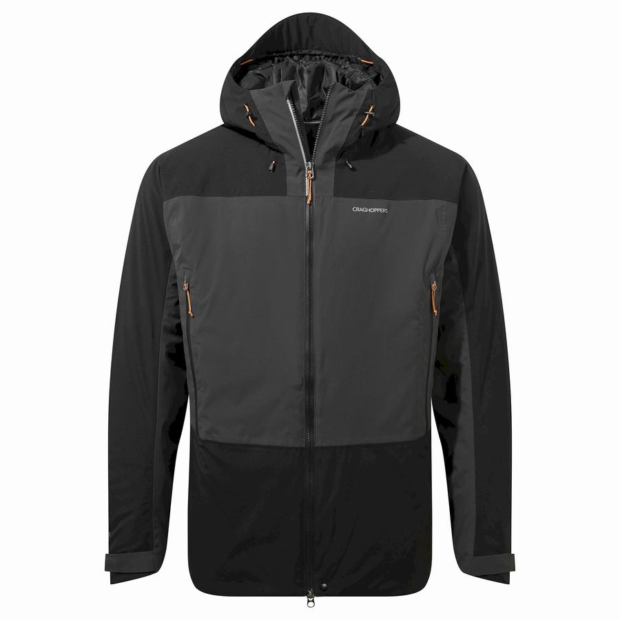 Black Craghoppers Gryffin Thermic Men's Jackets | VAL728SV