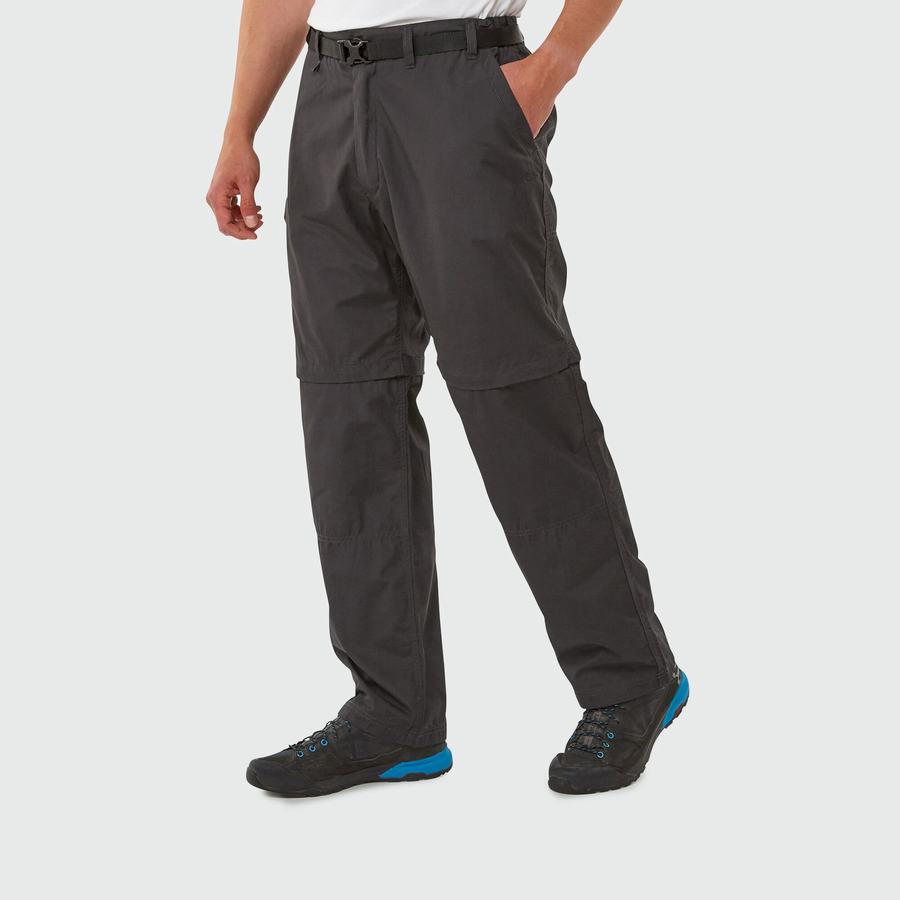 Black Craghoppers Kiwi Men's Trousers | EOA9037XG