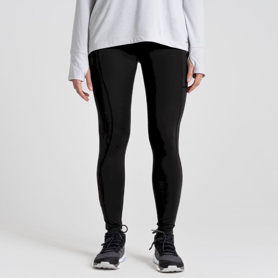 Black Craghoppers Kiwi Pro Women's Leggings | UUE5271TT