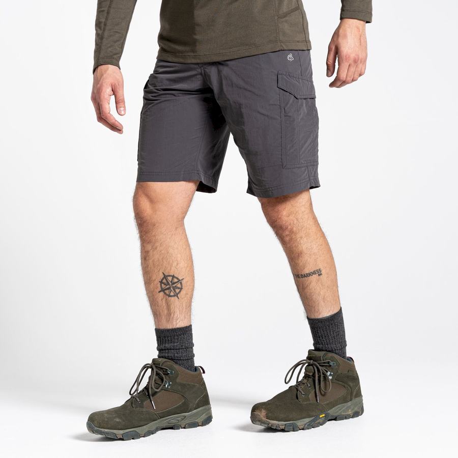 Black Craghoppers NosiLife Cargo II Men's Shorts | SKK3077PU