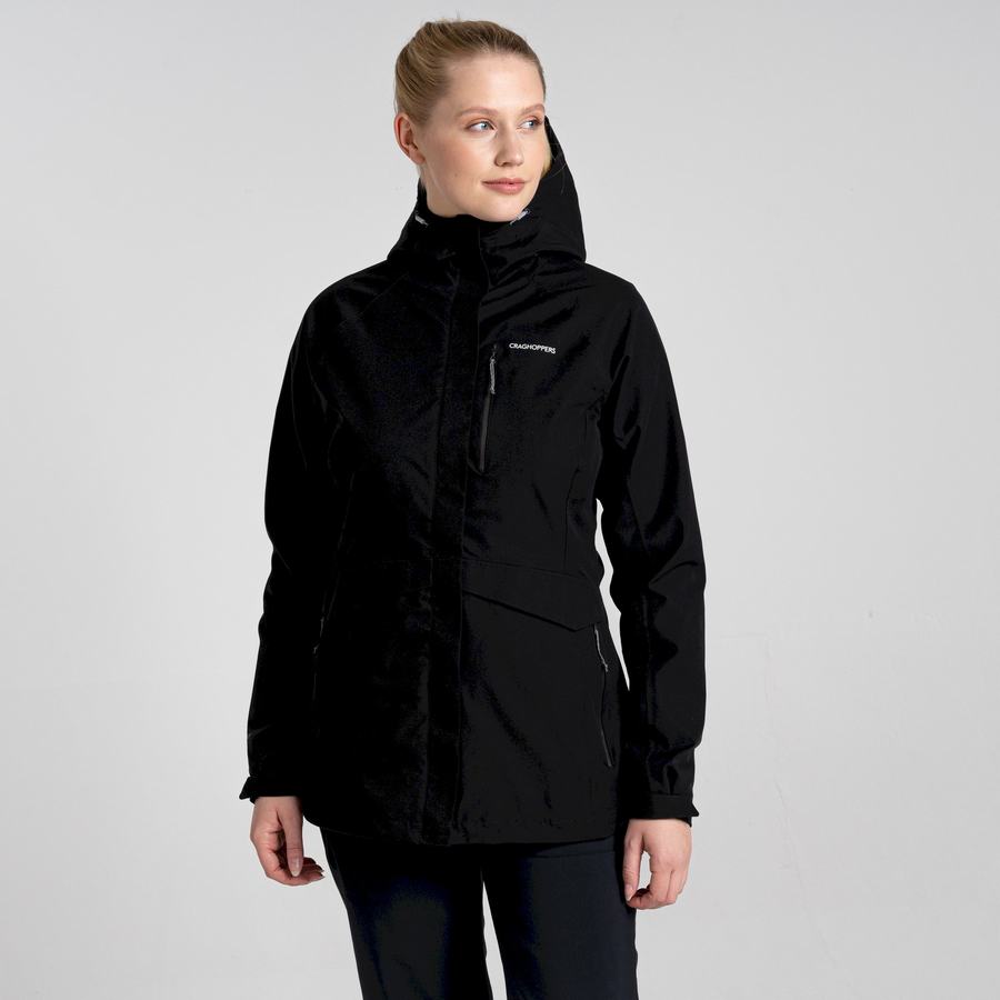 Black Craghoppers Waterproof Caldbeck Women's Jackets | HIV7095MI