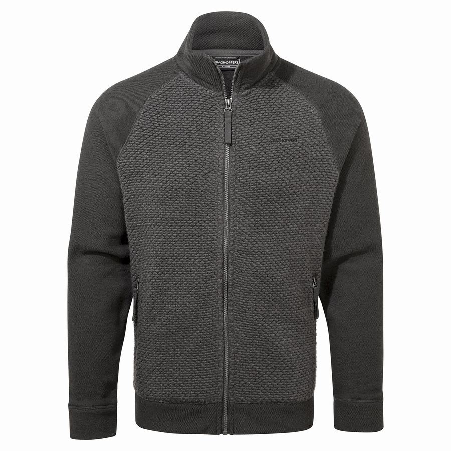 Black Grey Craghoppers Hector Men's Jackets | ZUU7359VZ