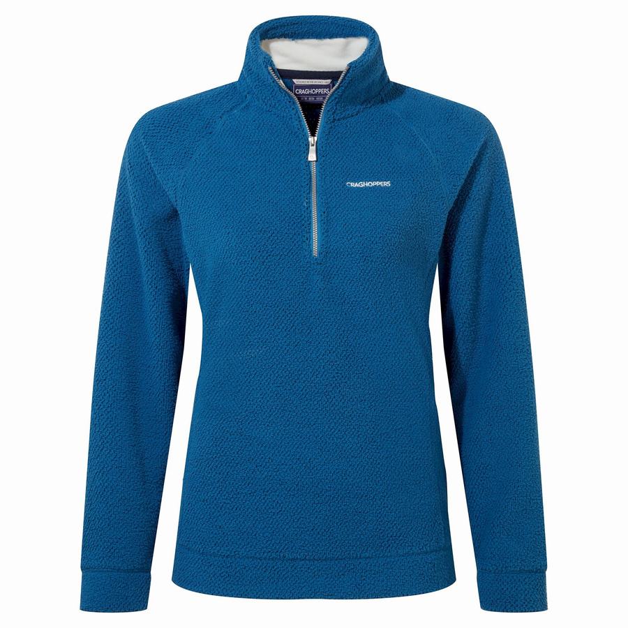 Blue Craghoppers Lilian Half Zip Women's Sweaters | UNG2159UH