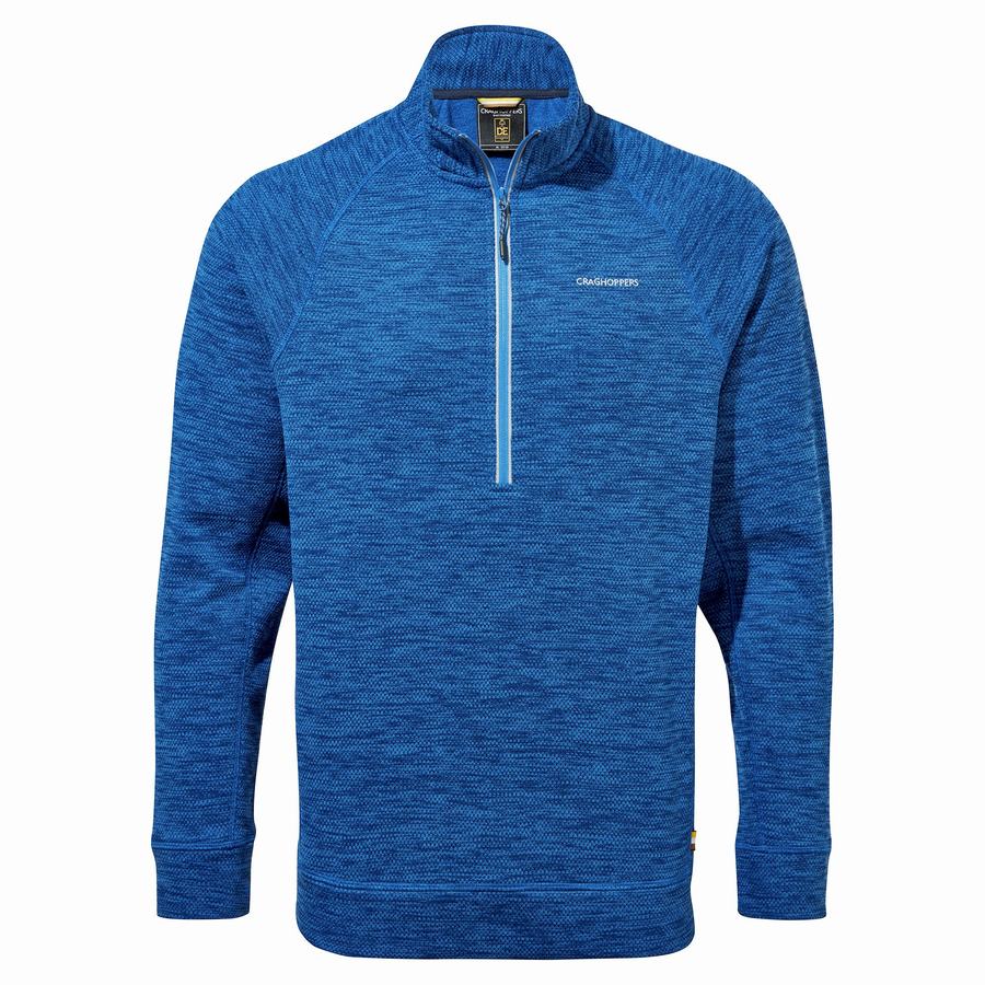 Blue Craghoppers Stromer Half Men's Sweaters | CWU3765ZJ