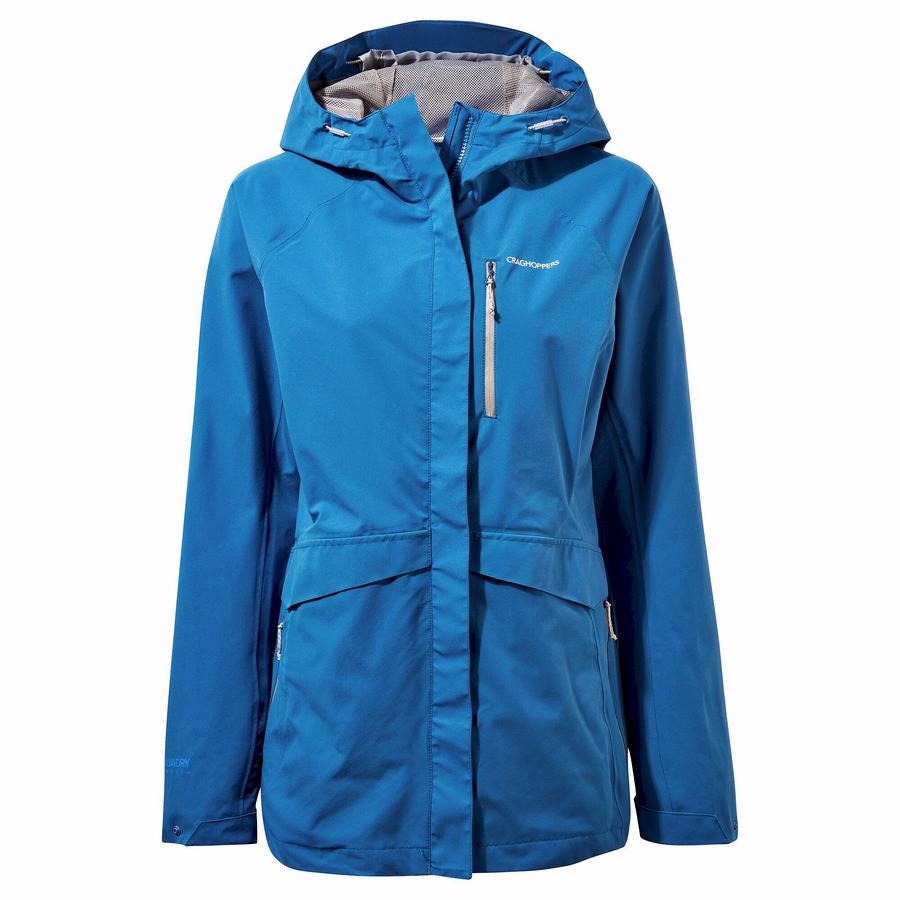 Blue Craghoppers Waterproof Caldbeck Women's Jackets | ODJ9535SE