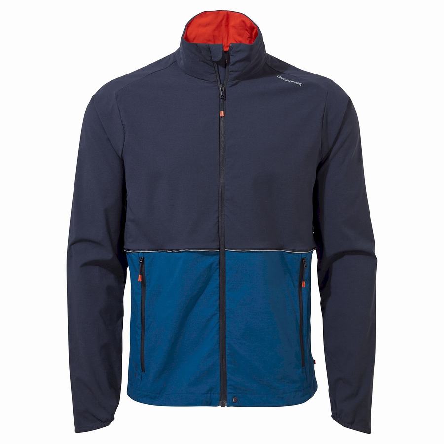 Blue Navy Blue Craghoppers NosiLife Active Men's Jackets | UDN7996TN