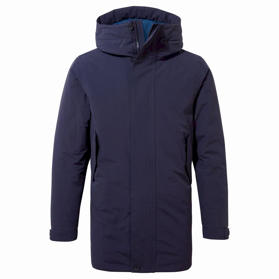 Blue Navy Craghoppers Dunrobin Insulated Men's Jackets | QHV4749GK