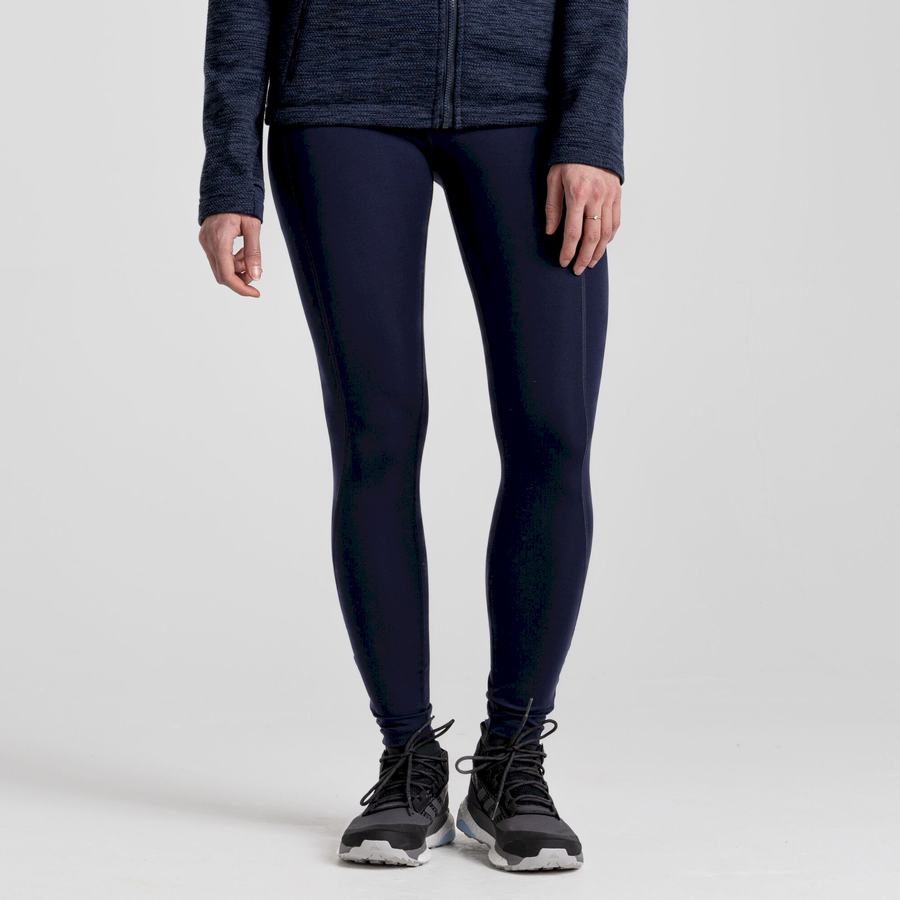 Blue Navy Craghoppers Kiwi Pro Women's Leggings | WCZ8481EY