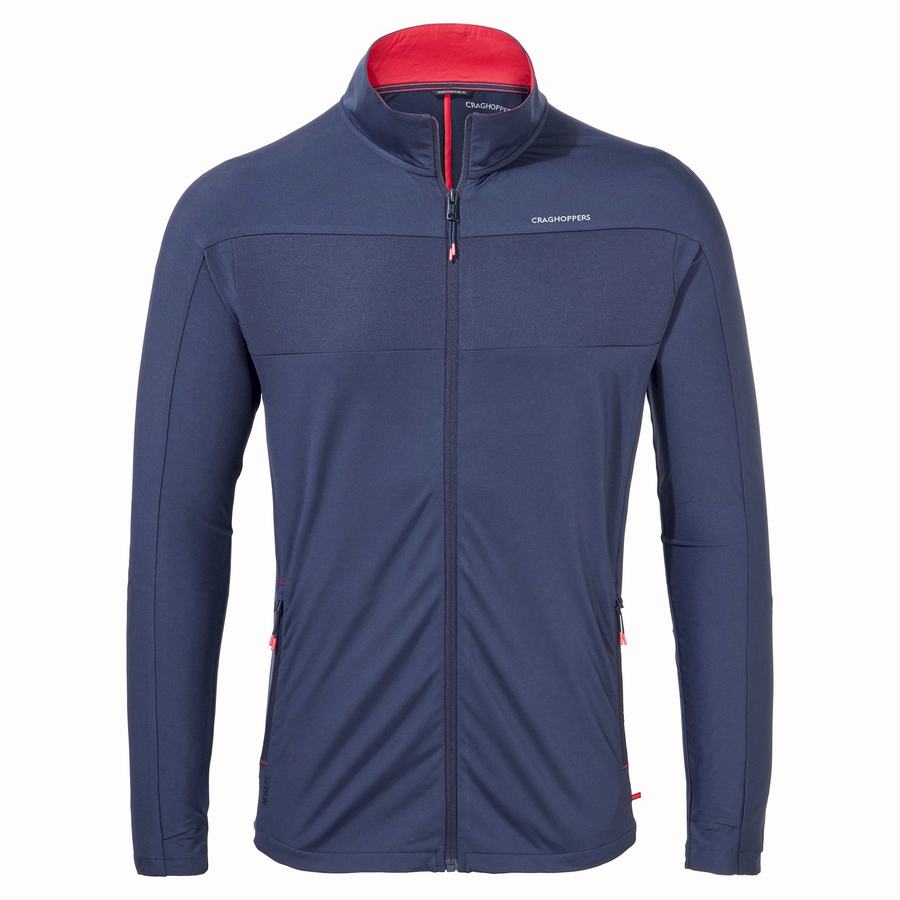 Blue Navy Craghoppers NosiLife Valens Men's Jackets | UCW4468XS