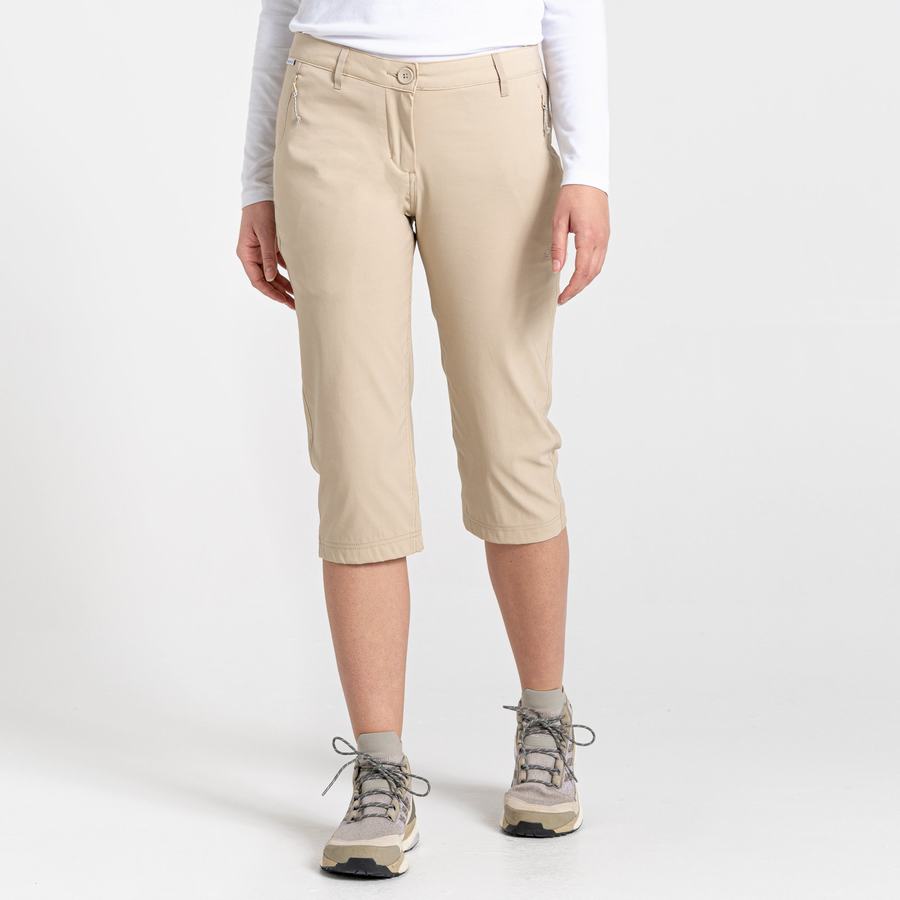 Brown Craghoppers Kiwi Pro II Crop Women's Trousers | MQS2741PH