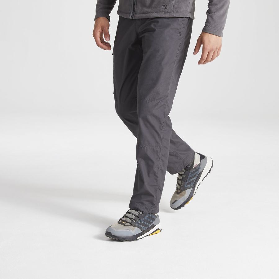 Dark Grey Craghoppers Expert Kiwi Tailored Men's Trousers | GZB8567IV