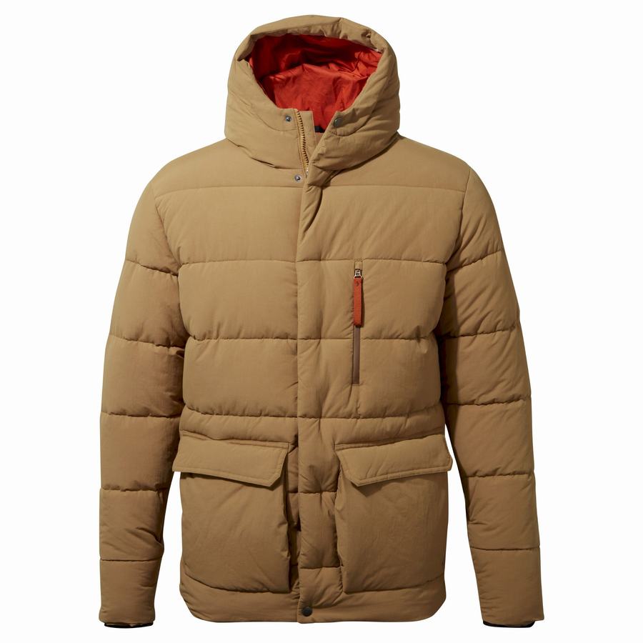 Dark Khaki Craghoppers Insulated Cromarty Men's Jackets | SJR4869BW