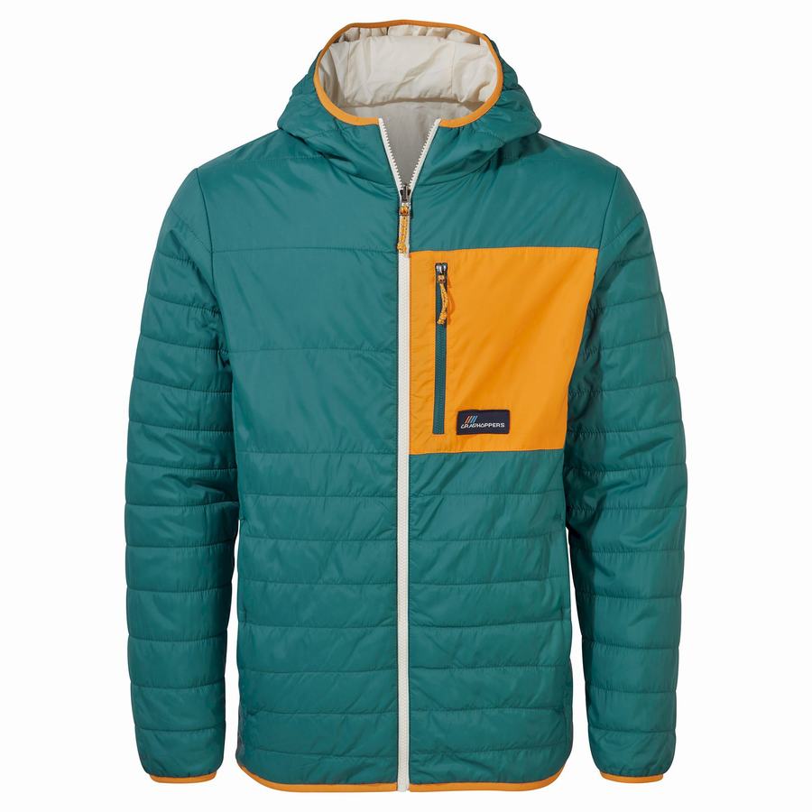 Green Craghoppers Cameo CompressLite Hooded Women's Jackets | JRJ5633MI