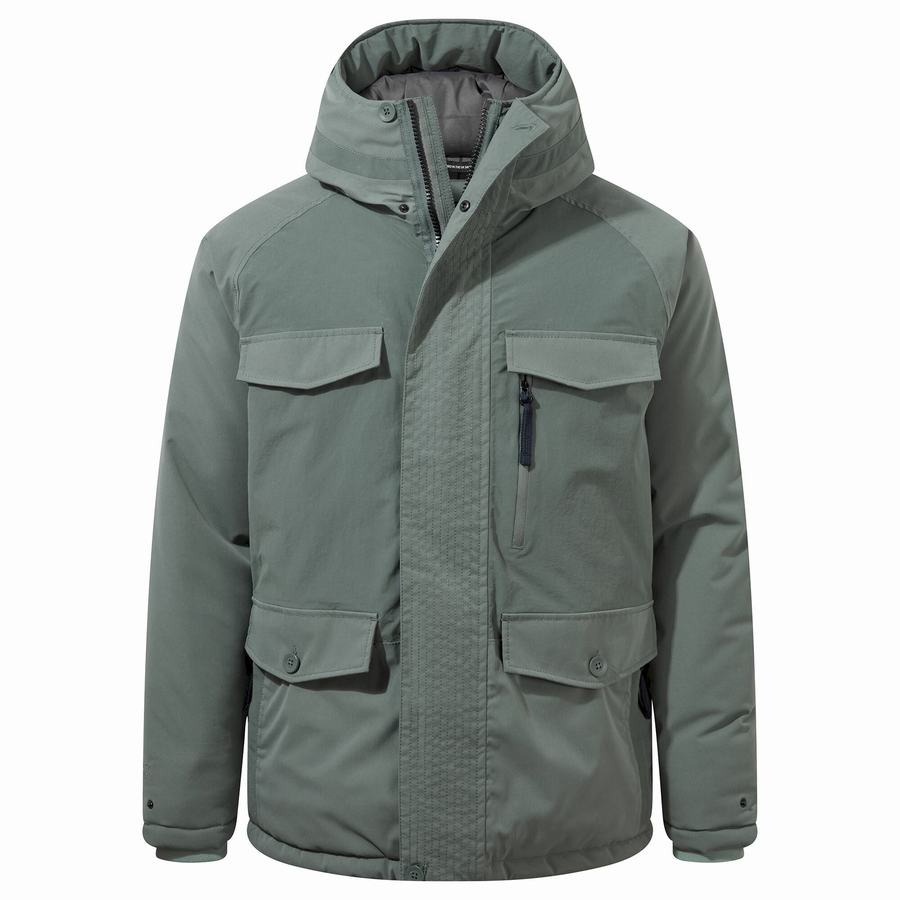 Green Craghoppers Sinclair Insulated Men's Jackets | JBE5435XB