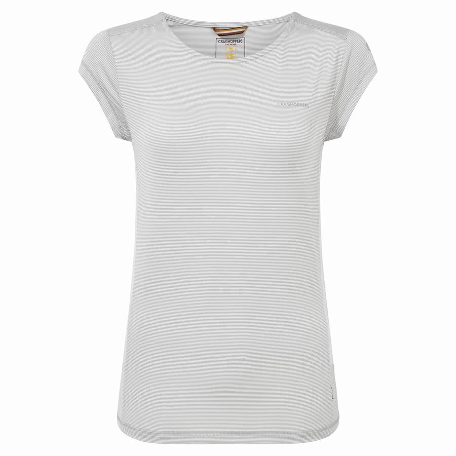 Grey Craghoppers Atmos Short Sleeved Women's T-Shirts | LLQ6813HT