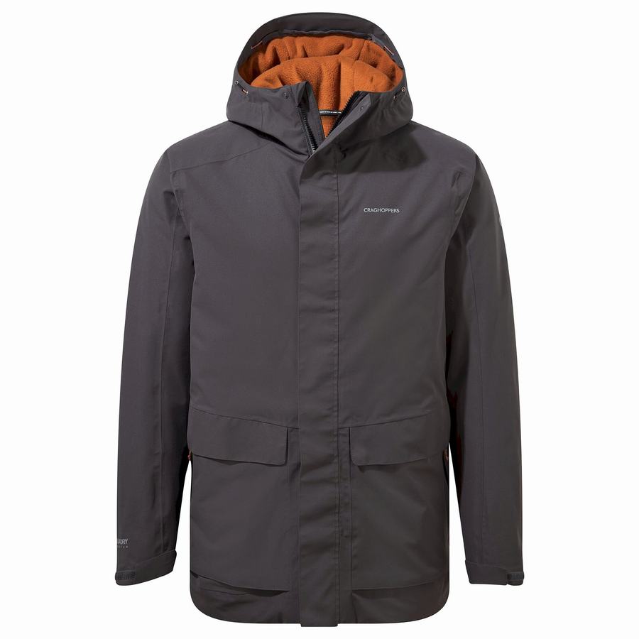 Grey Craghoppers Lorton Thermic Men's Jackets | YNL7790MY