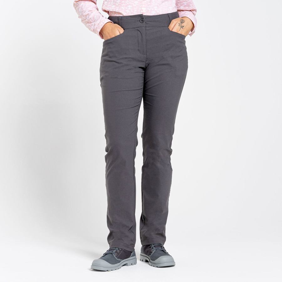 Grey Craghoppers NosiLife Clara II Women's Trousers | VJD481KN