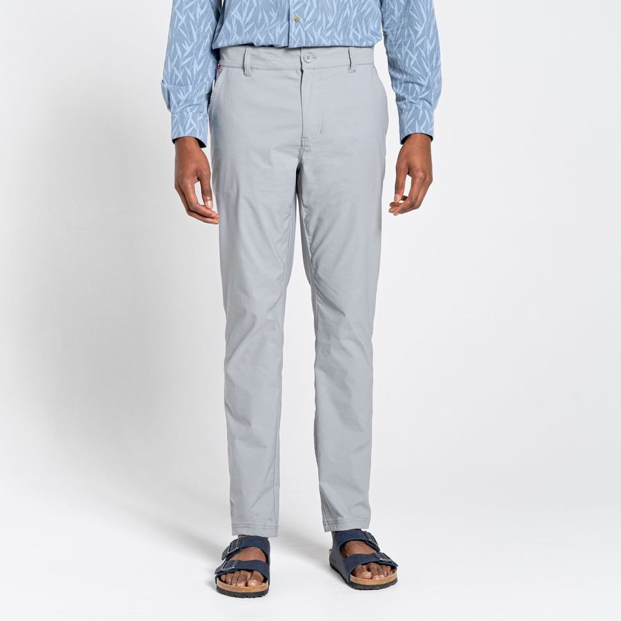 Grey Craghoppers NosiLife Santos Men's Trousers | MZD238YW