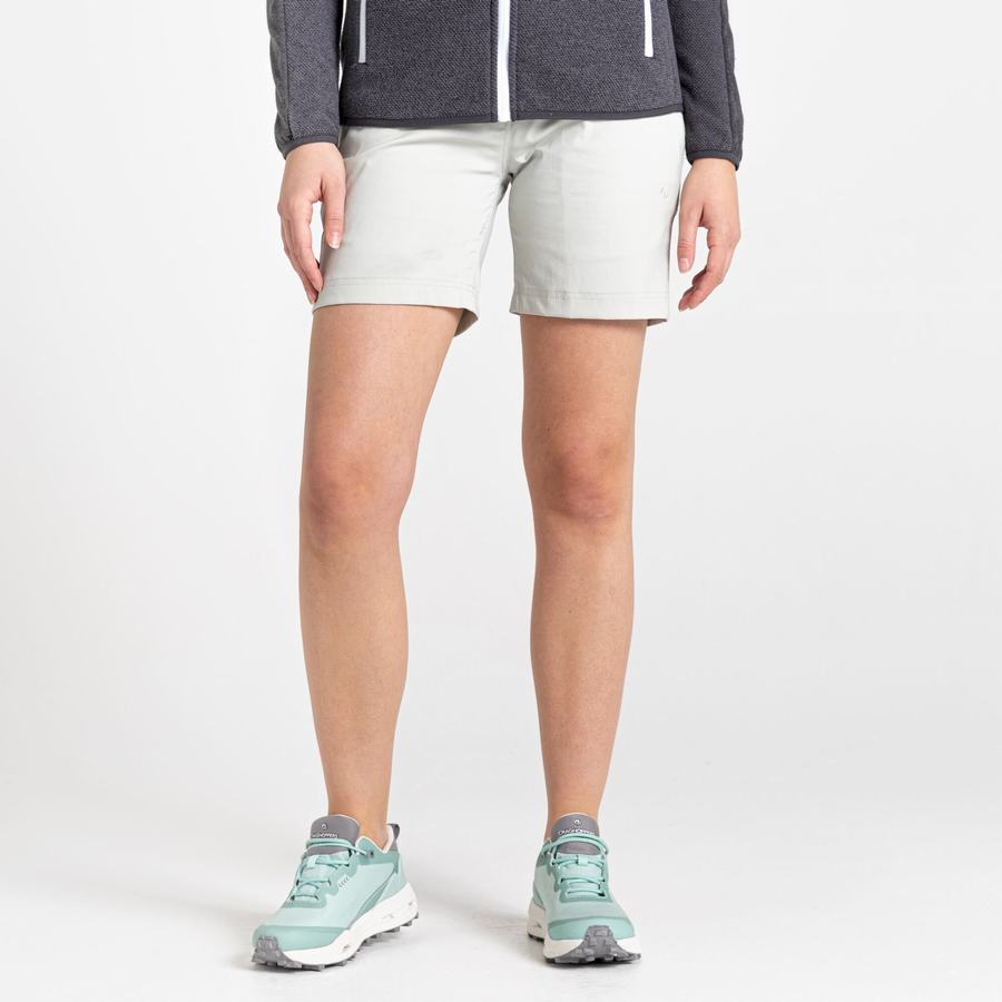 Grey Craghoppers Stretch Kiwi Pro III Women's Shorts | TLU941IA