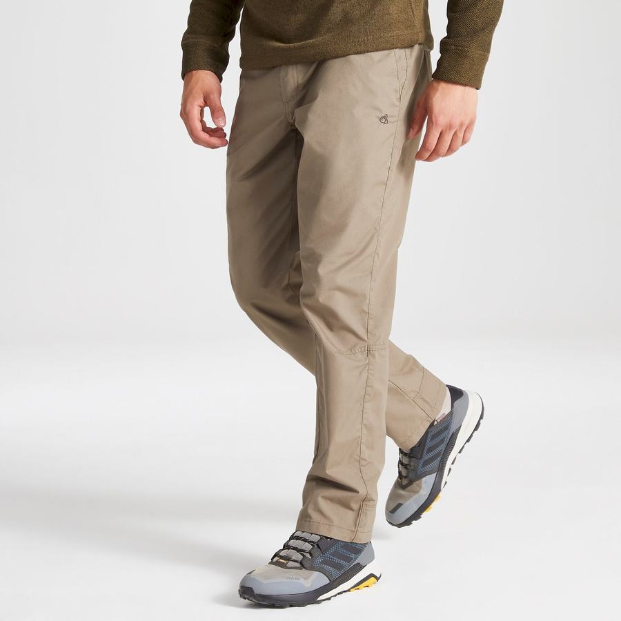 Khaki Craghoppers Kiwi Boulder Men's Trousers | ASB5518AL