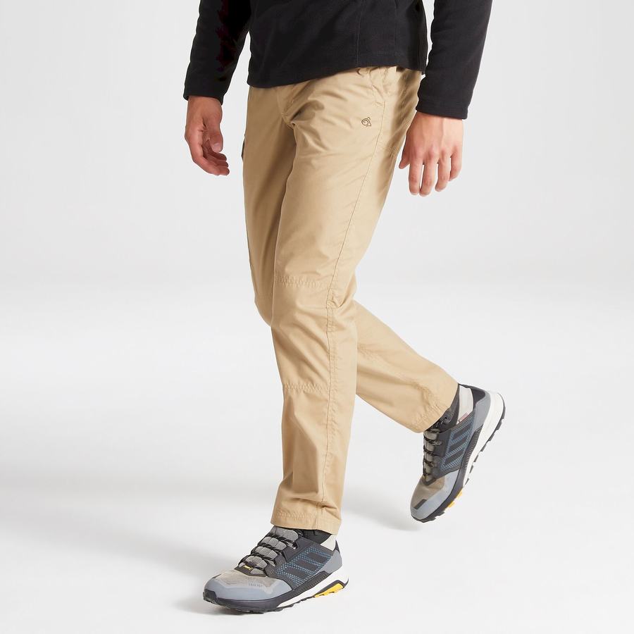 Khaki Craghoppers Kiwi Slim Men's Trousers | ICE8121CG