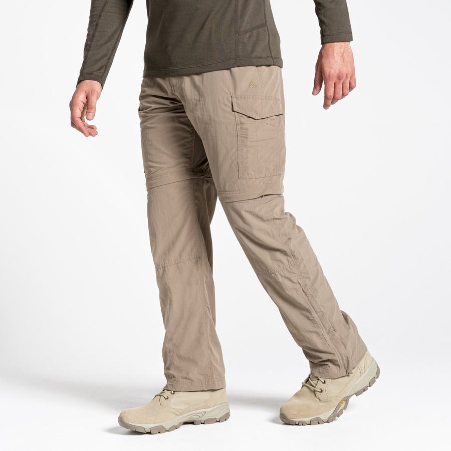 Khaki Craghoppers NosiLife II Men's Trousers | NUF389QY