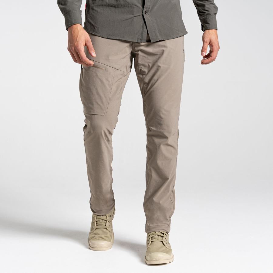 Khaki Craghoppers NosiLife Pro Active Men's Trousers | QOJ7971VV