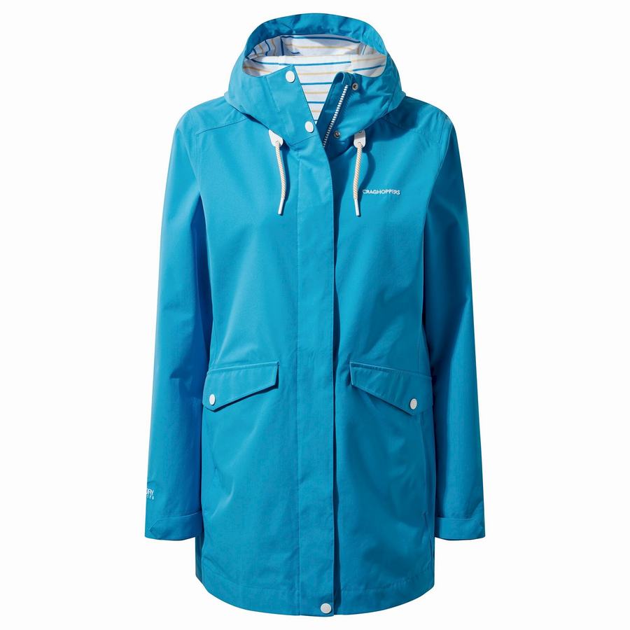 Navy Blue Craghoppers Waterproof Salia Women's Jackets | GRM5730JN