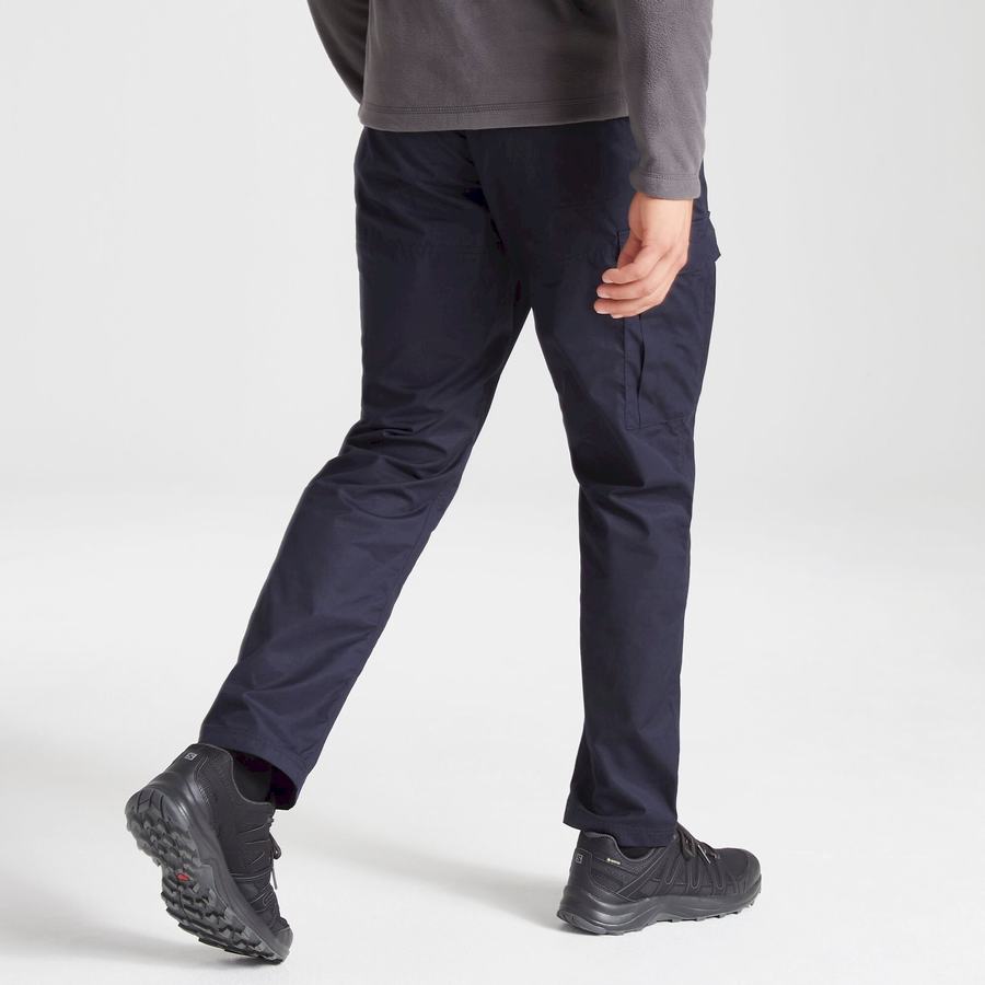 Navy Craghoppers Expert Kiwi Tailored Men's Trousers | KRW1335AM