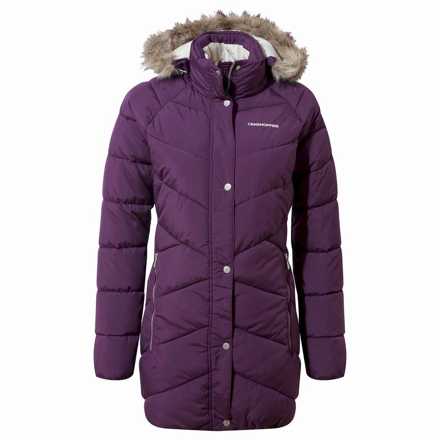 Purple Craghoppers Lisby Downlike Women's Jackets | AEY3195IL