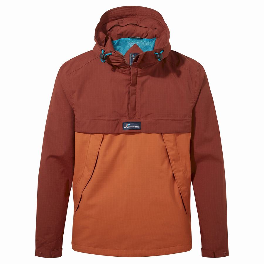 Red Orange Craghoppers Waterproof Anderson Cagoule Men's Jackets | MZB940LV