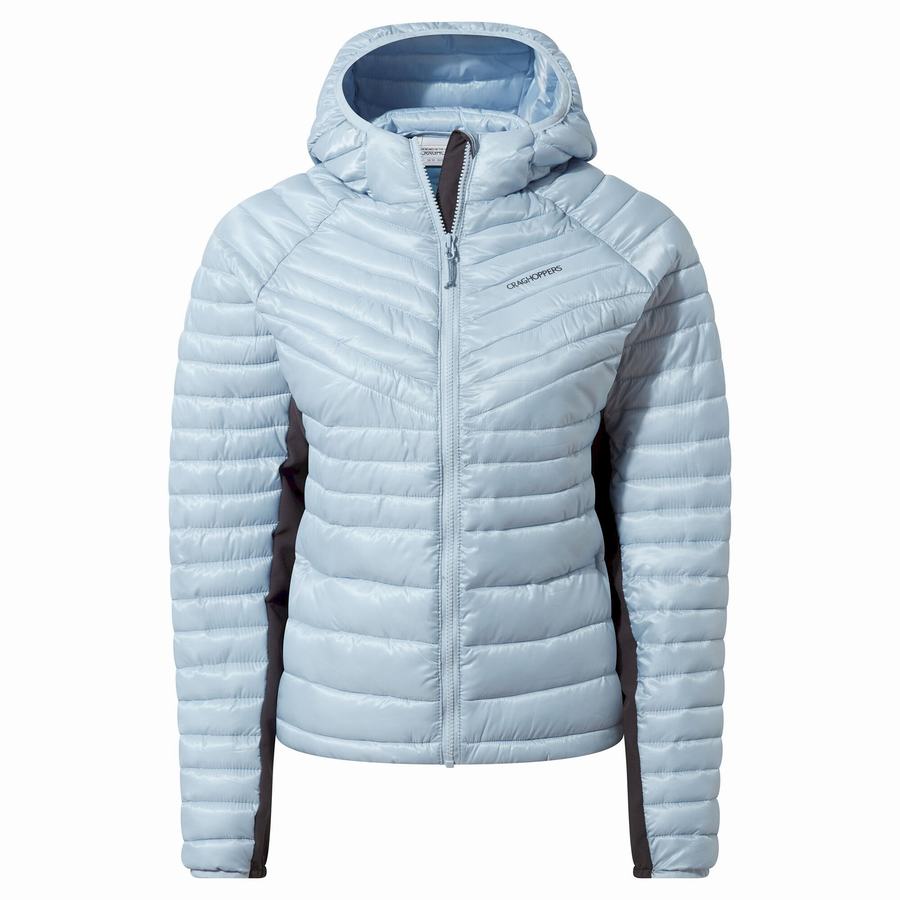 White Craghoppers ExpoLite Insulated Hooded Women's Jackets | STX2930LM