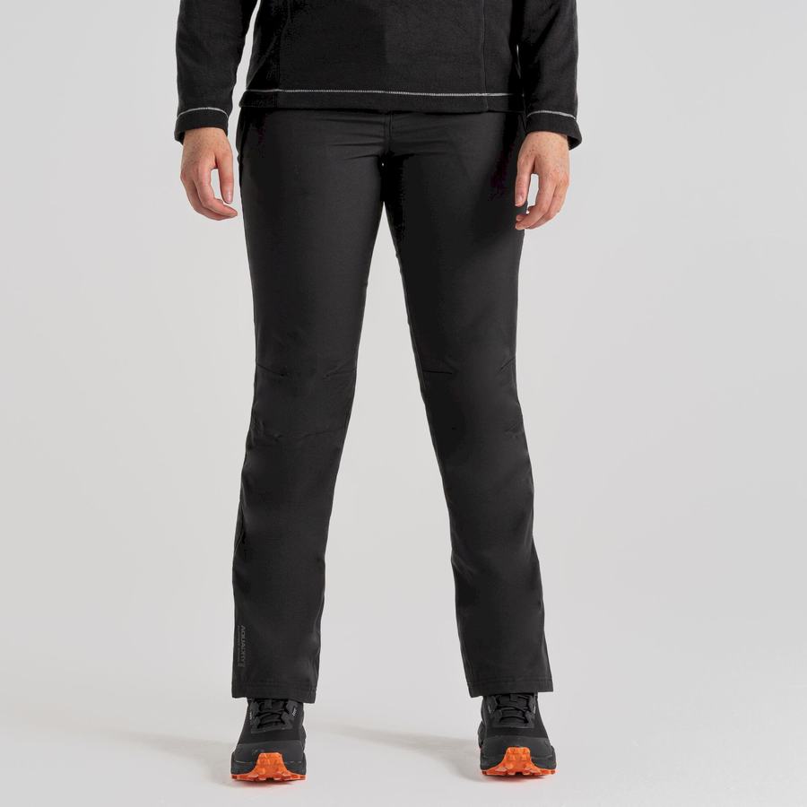 Black Craghoppers Airedale II Waterproof Women's Trousers | KNG686TD