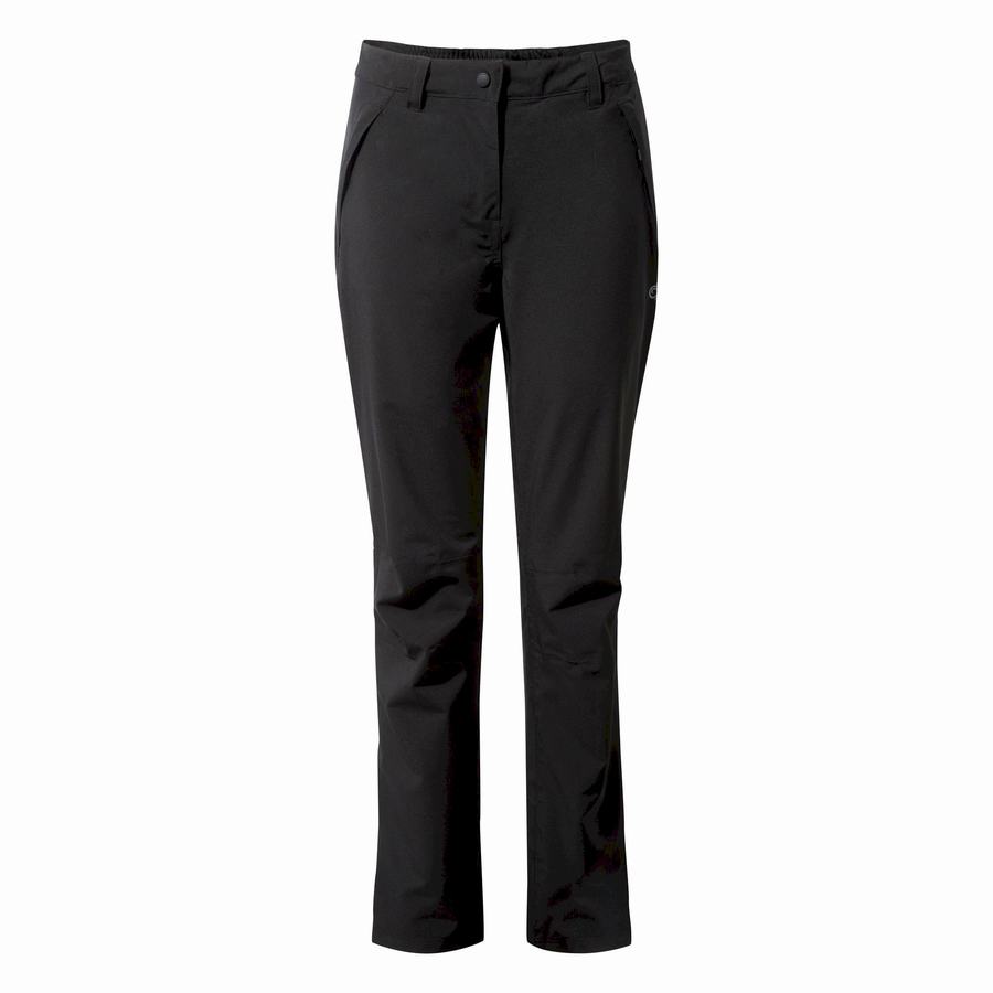 Black Craghoppers Airedale II Waterproof Women's Trousers | KNG686TD