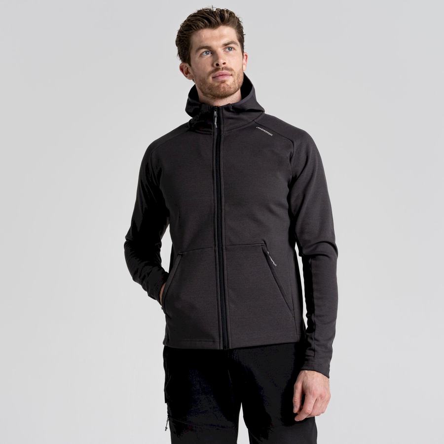 Black Craghoppers Dynamic Pro Hooded Men's Jackets | ERM8282ET