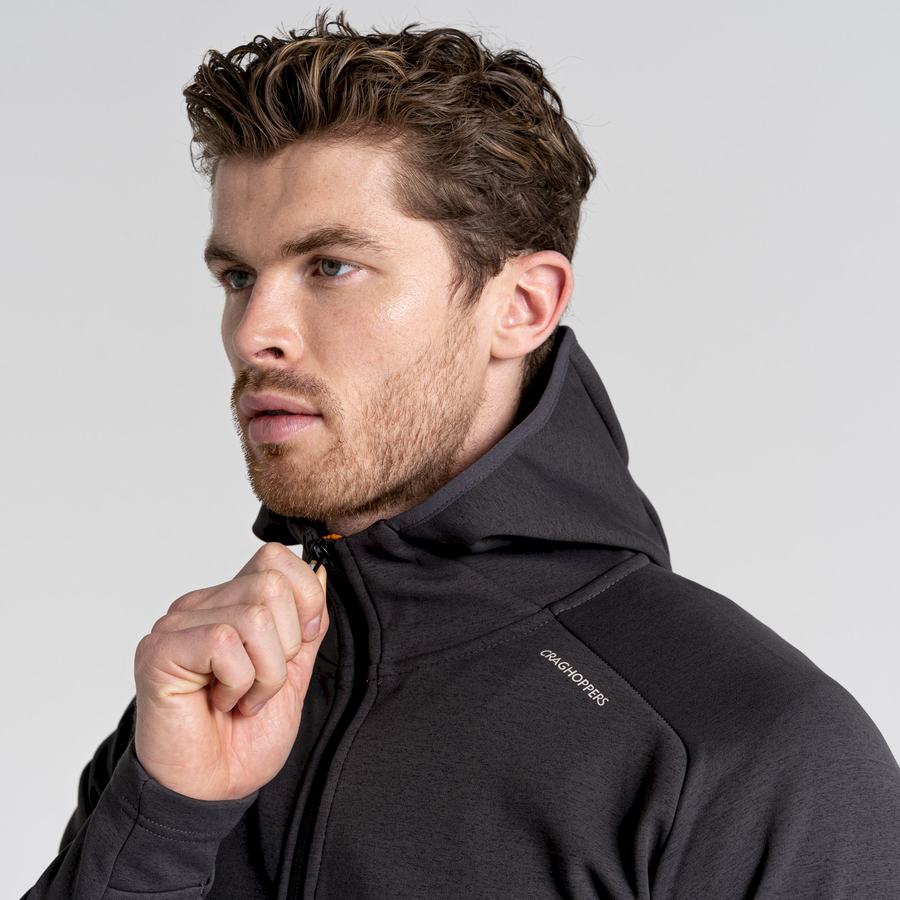 Black Craghoppers Dynamic Pro Hooded Men's Jackets | ERM8282ET