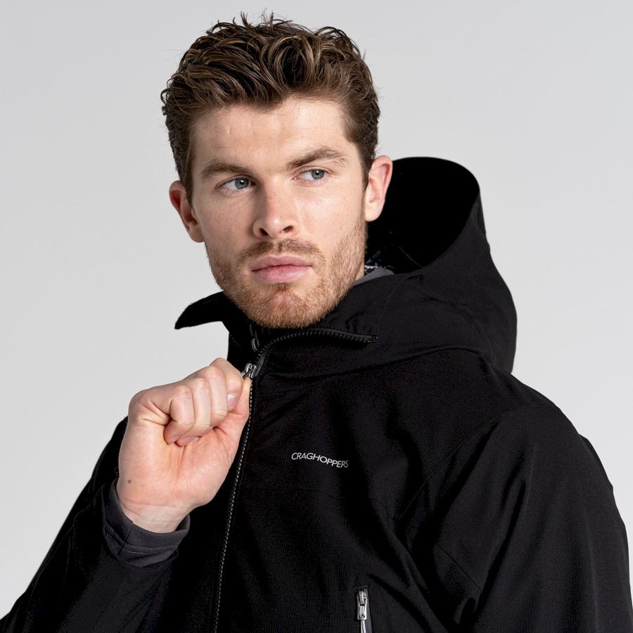 Black Craghoppers Dynamic Pro Men's Jackets | OVM906XJ