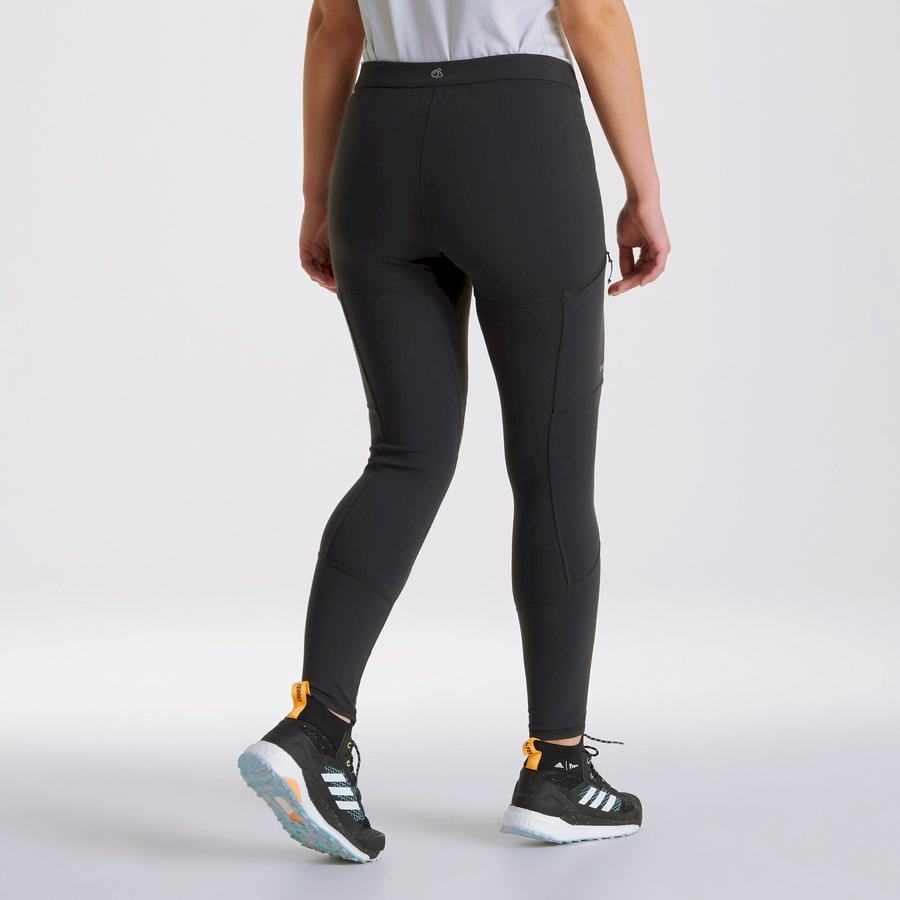 Black Craghoppers Dynamic Women's Leggings | NOA3180ST