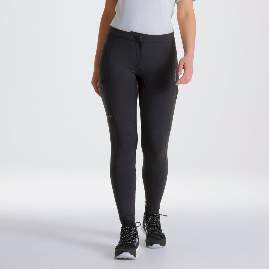 Black Craghoppers Dynamic Women's Leggings | NOA3180ST