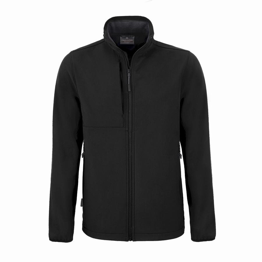 Black Craghoppers Expert Basecamp Softshell Men's Jackets | NFP5089LJ