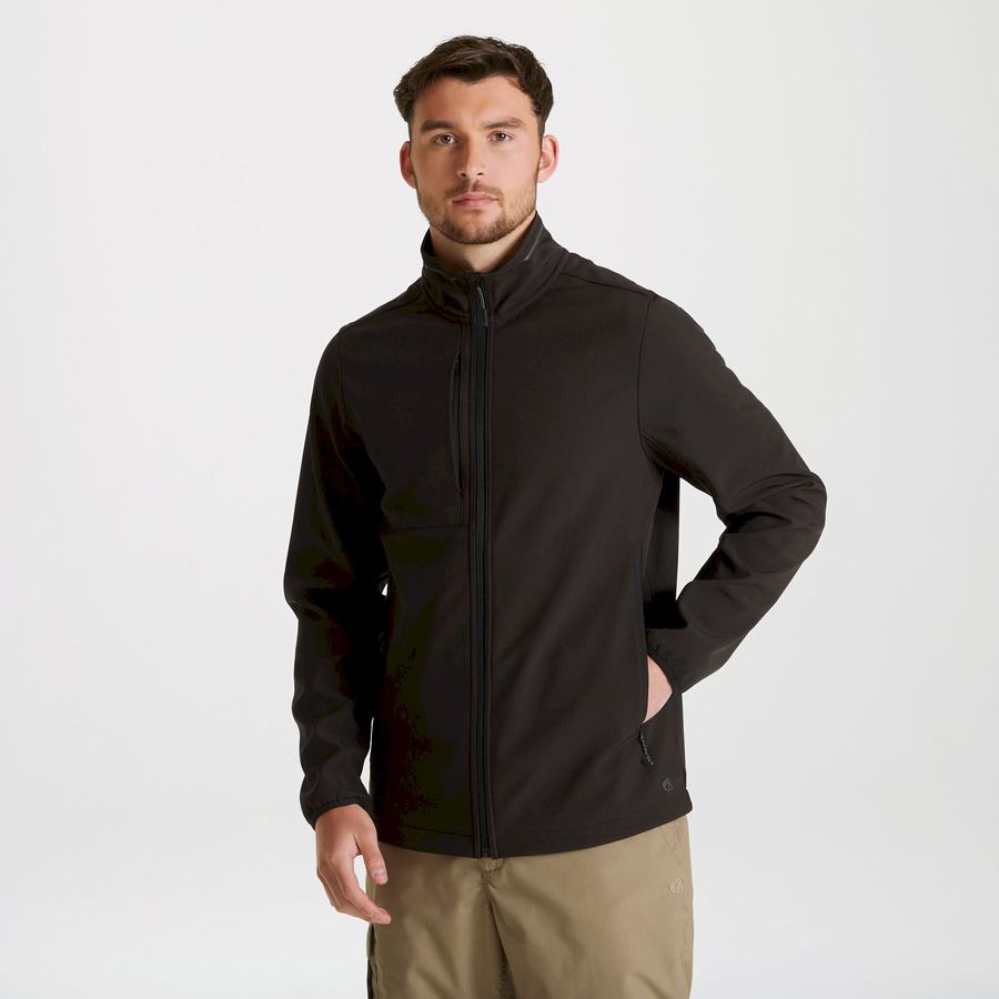 Black Craghoppers Expert Basecamp Softshell Men's Jackets | NFP5089LJ