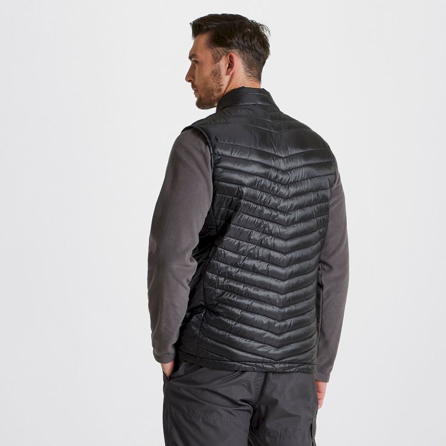 Black Craghoppers Expert Expolite Thermal Vest Men's Gilets | BPQ656QP