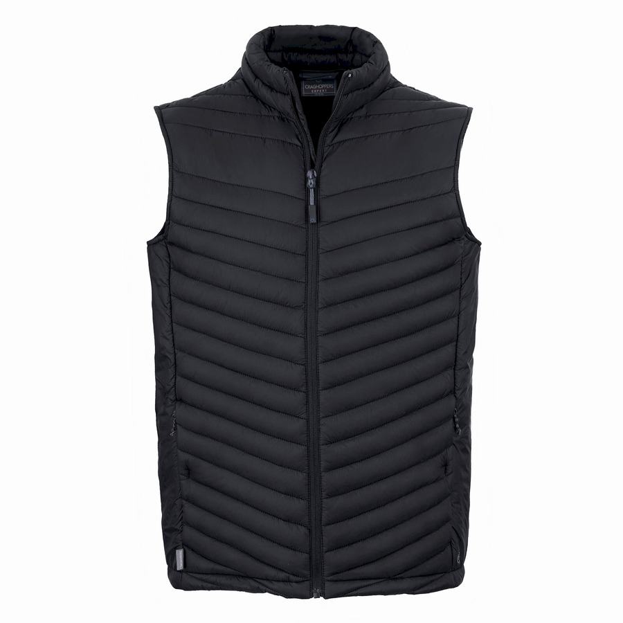 Black Craghoppers Expert Expolite Thermal Vest Men's Gilets | BPQ656QP