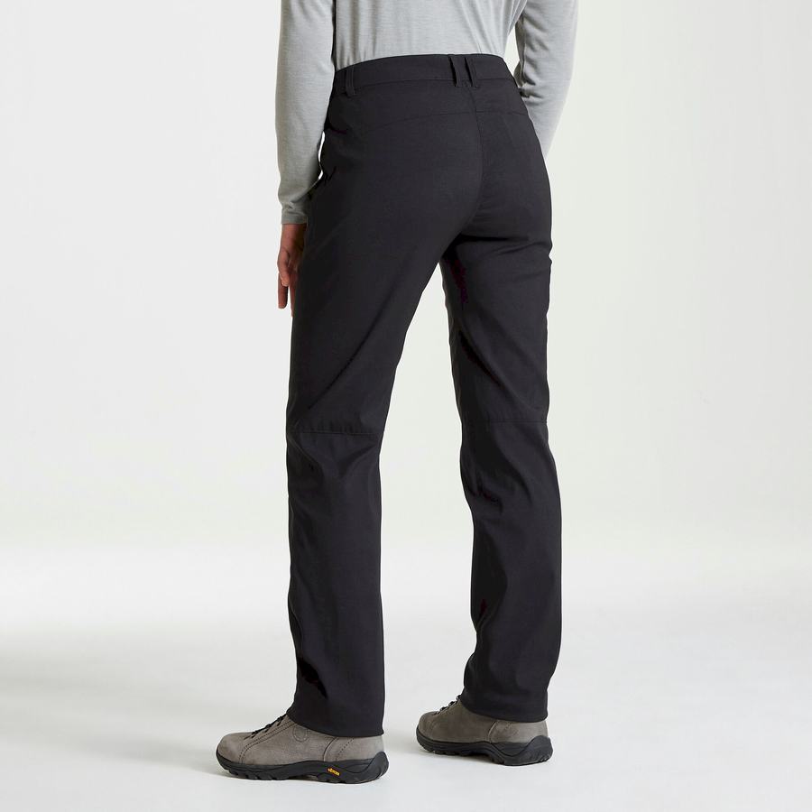 Black Craghoppers Expert Kiwi Pro Stretch Women's Trousers | BDY7750EL