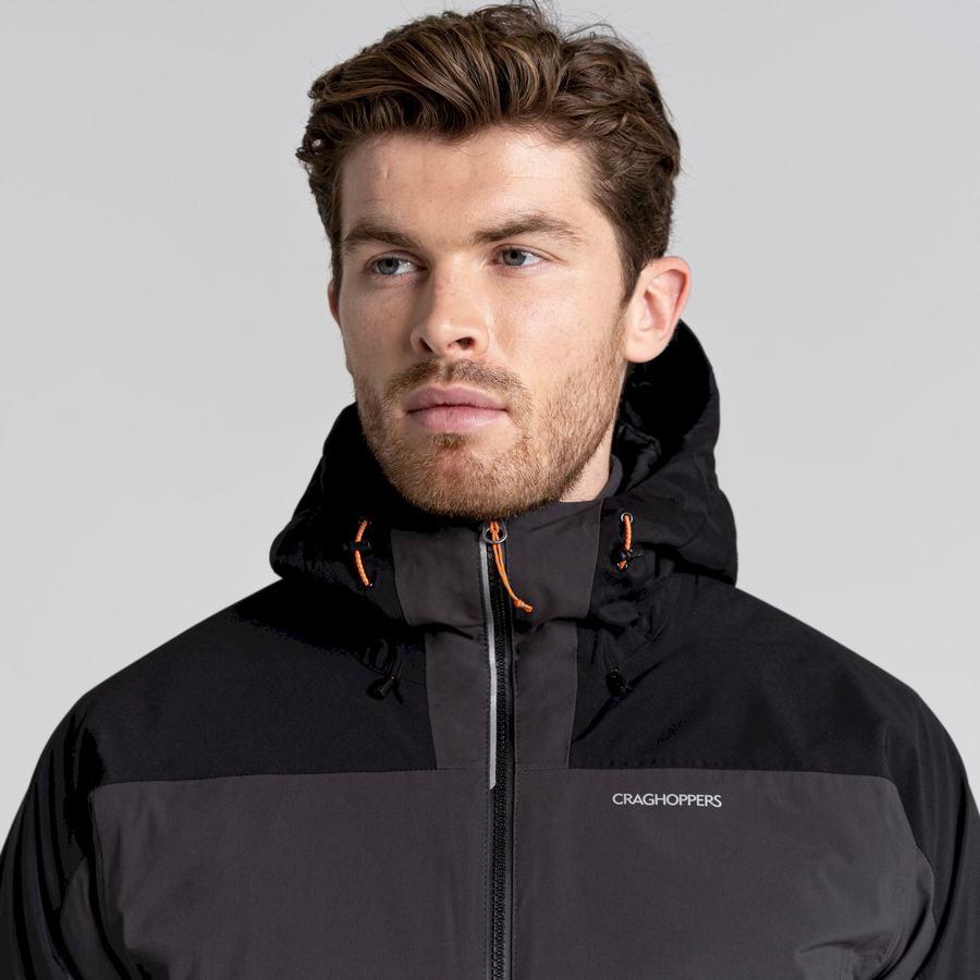 Black Craghoppers Gryffin Thermic Men's Jackets | VAL728SV