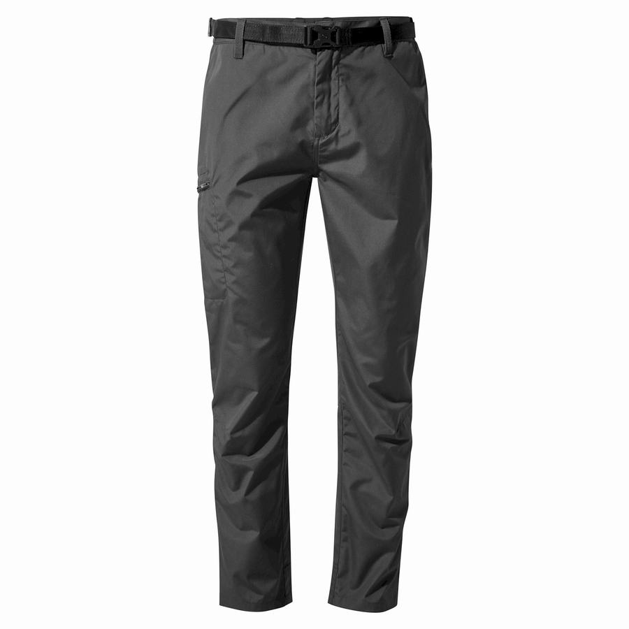 Black Craghoppers Kiwi Boulder Slim Men's Trousers | QNR4947UP