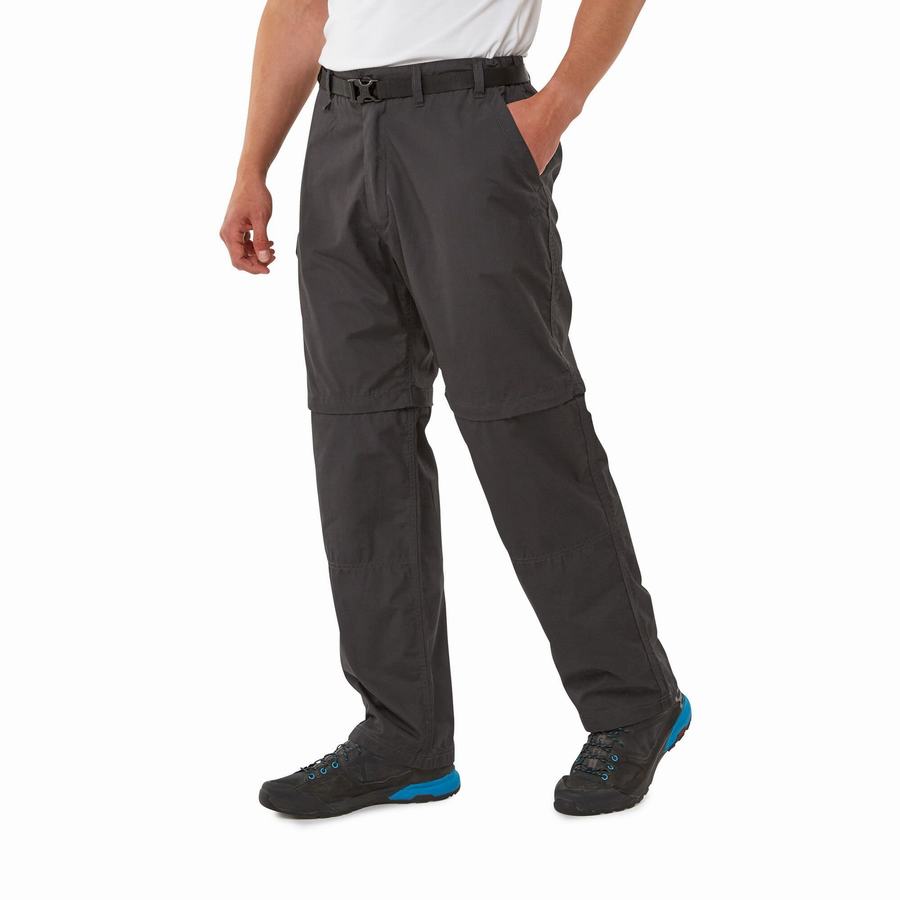 Black Craghoppers Kiwi Men's Trousers | HEU2937CN